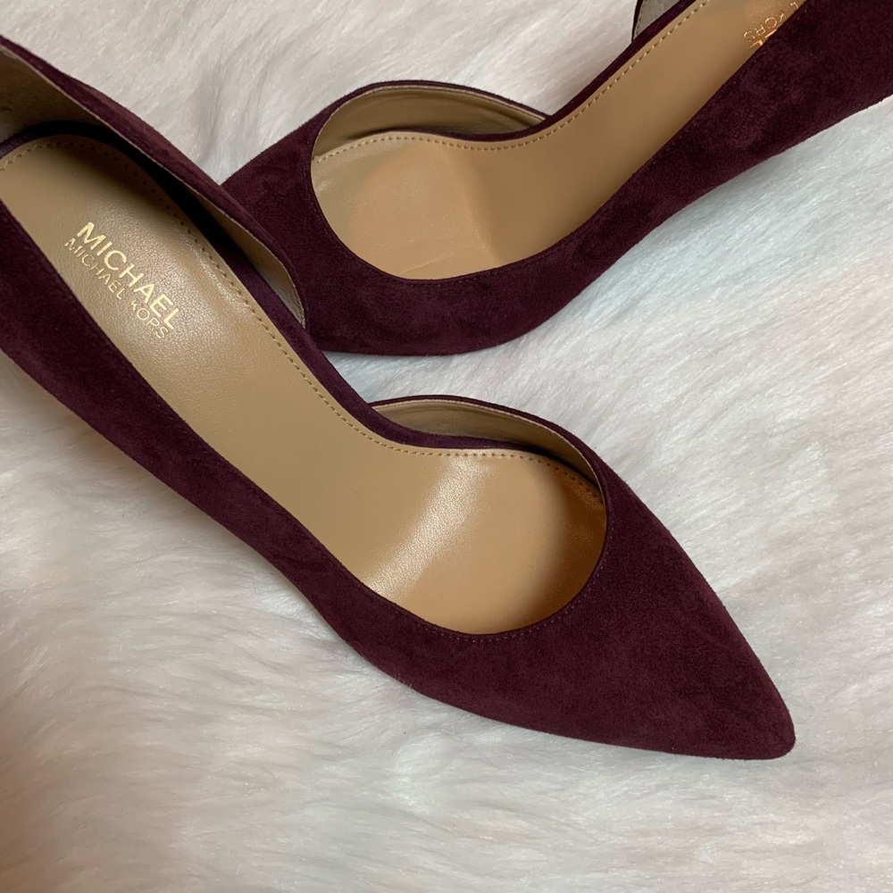 Michael Kors Plum Suede Pumps